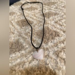 Rose Quartz Heart Necklace